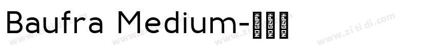 Baufra Medium字体转换